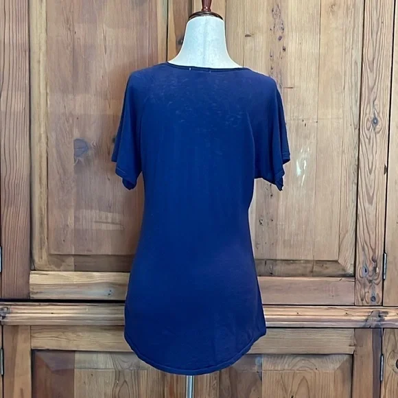 Sundry Supima Cotton Navy Blue Short Sleeve Graphic Tee Sz. 2 - Picture 6 of 12